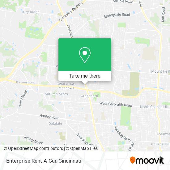 Enterprise Rent-A-Car map