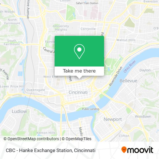 CBC - Hanke Exchange Station map