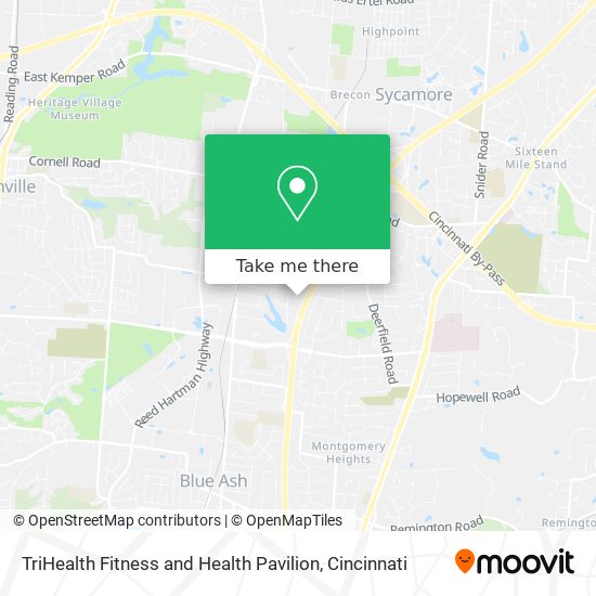 TriHealth Fitness and Health Pavilion map