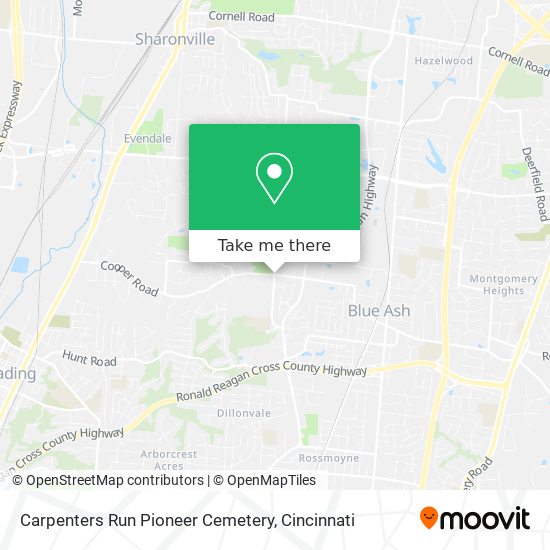 Carpenters Run Pioneer Cemetery map