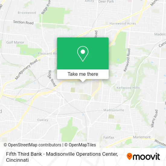 Fifth Third Bank - Madisonville Operations Center map