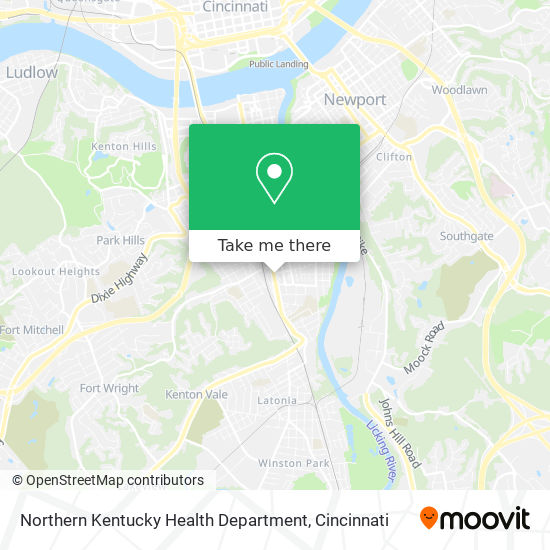 Northern Kentucky Health Department map