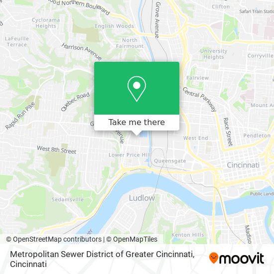 Mapa de Metropolitan Sewer District of Greater Cincinnati