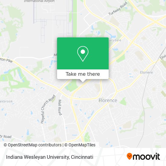 Mapa de Indiana Wesleyan University