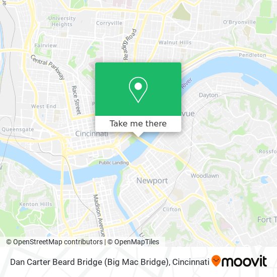 Dan Carter Beard Bridge (Big Mac Bridge) map