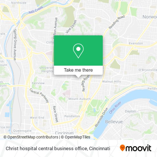 Mapa de Christ hospital central business office