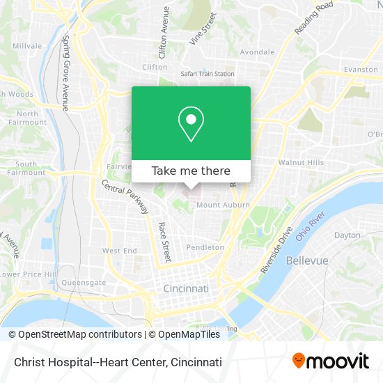 Mapa de Christ Hospital--Heart Center