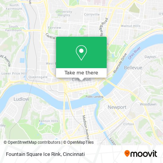 Fountain Square Ice Rink map