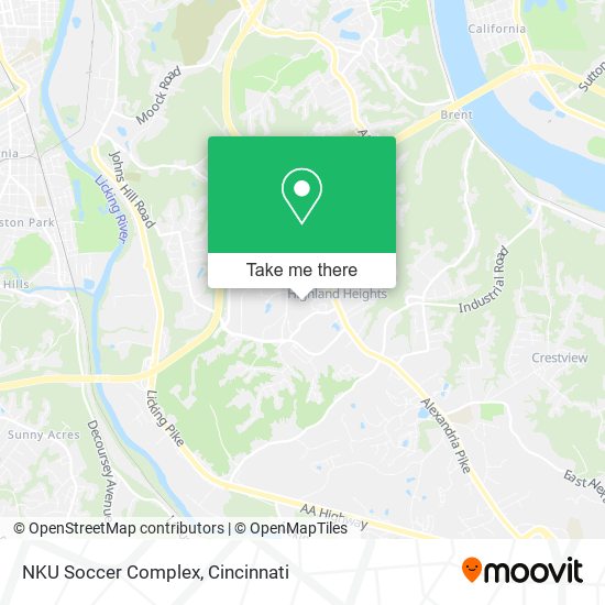 Mapa de NKU Soccer Complex