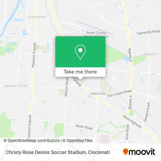 Mapa de Christy Rose Dennis Soccer Stadium
