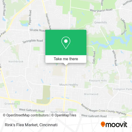 Rink's Flea Market map