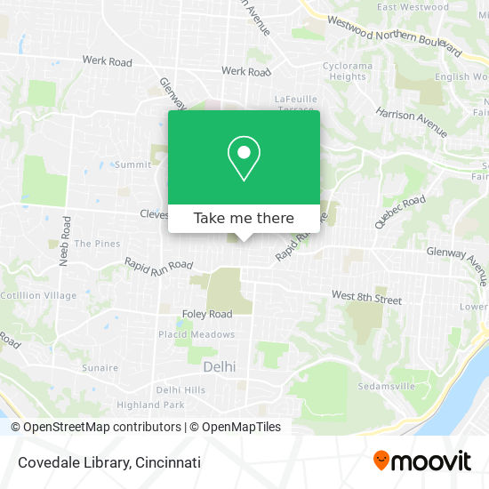 Mapa de Covedale Library