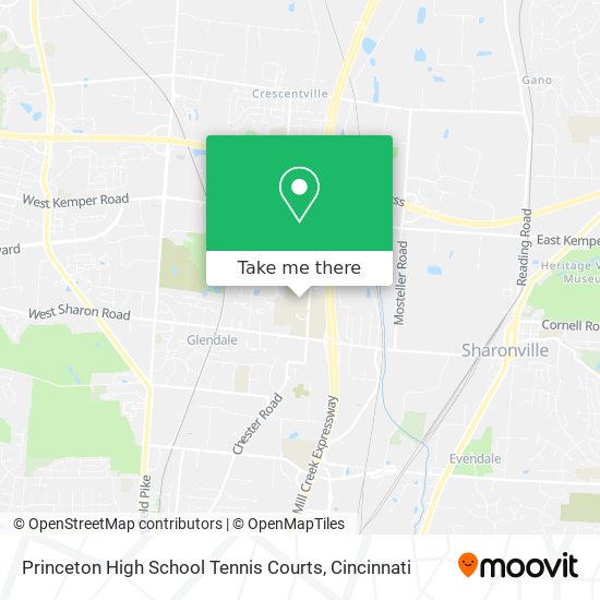 Mapa de Princeton High School Tennis Courts