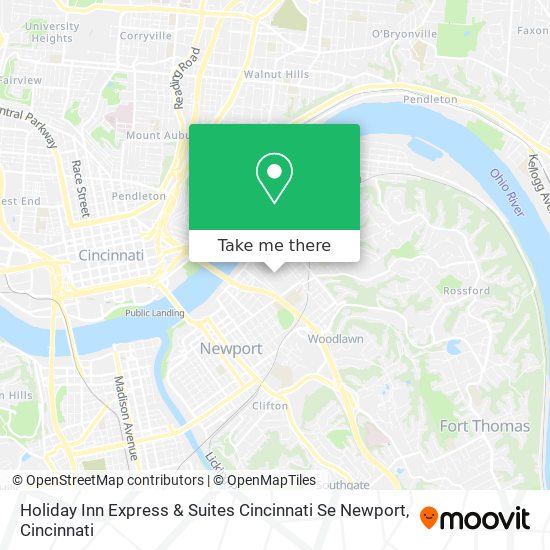 Holiday Inn Express & Suites Cincinnati Se Newport map
