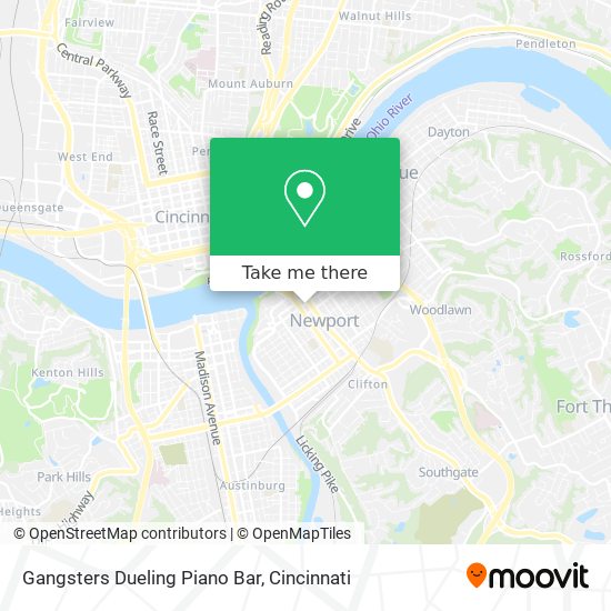 Gangsters Dueling Piano Bar map
