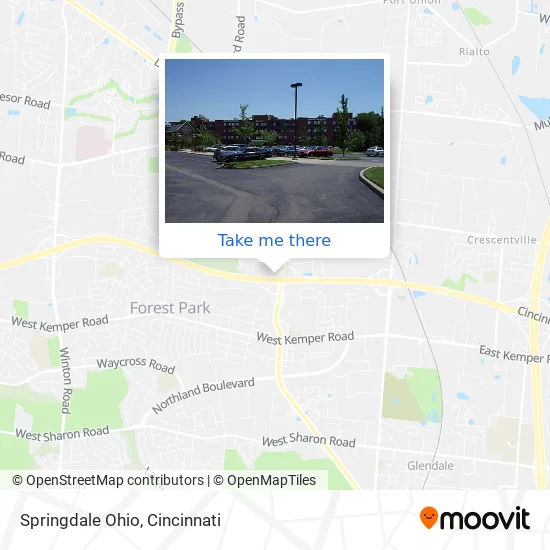Mapa de Springdale Ohio
