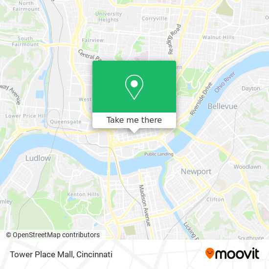 Tower Place Mall map