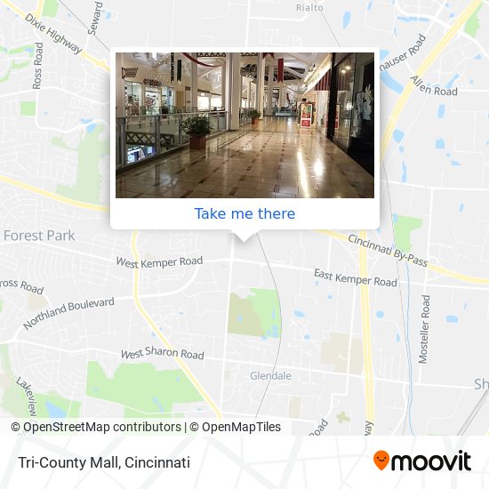 Tri County Mall Map How To Get To Tri-County Mall In Springdale By Bus?