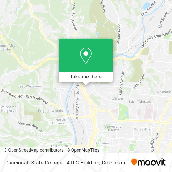 Cincinnati State College - ATLC Building map