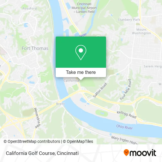 California Golf Course map