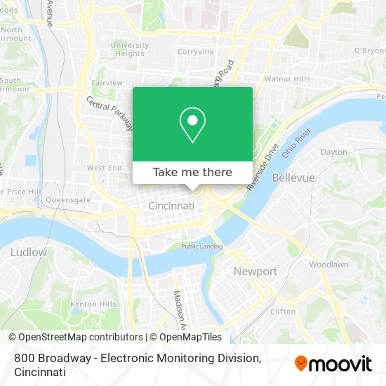 800 Broadway - Electronic Monitoring Division map