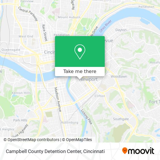 Campbell County Detention Center map