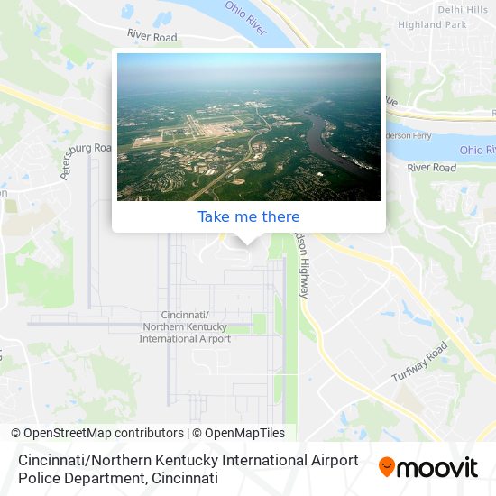 Mapa de Cincinnati / Northern Kentucky International Airport Police Department