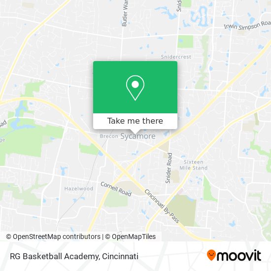 RG Basketball Academy map
