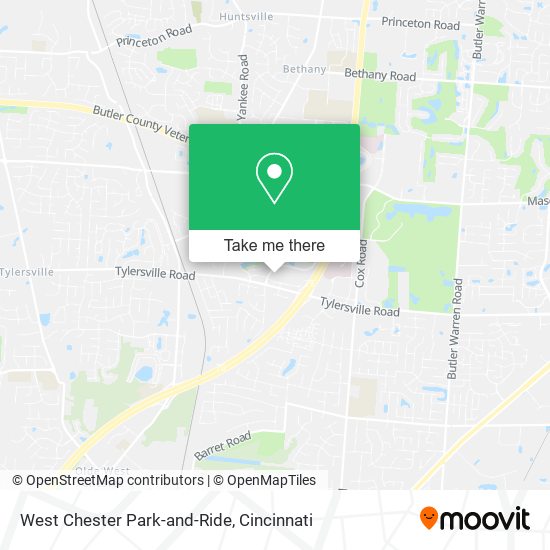 Mapa de West Chester Park-and-Ride