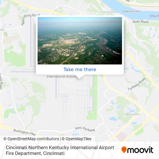 Cincinnati Northern Kentucky International Airport Fire Department map