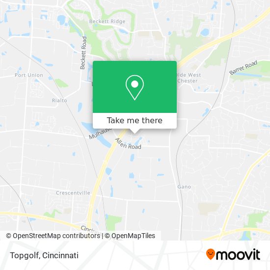 Mapa de Topgolf