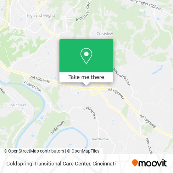 How to get to Coldspring Transitional Care Center in Cold Spring by ...