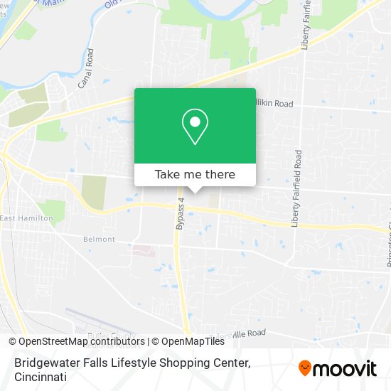 Bridgewater Falls Lifestyle Shopping Center map