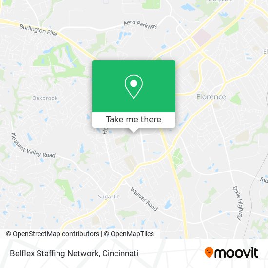 Mapa de Belflex Staffing Network