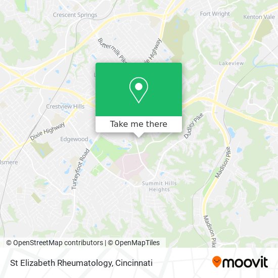 St Elizabeth Rheumatology map