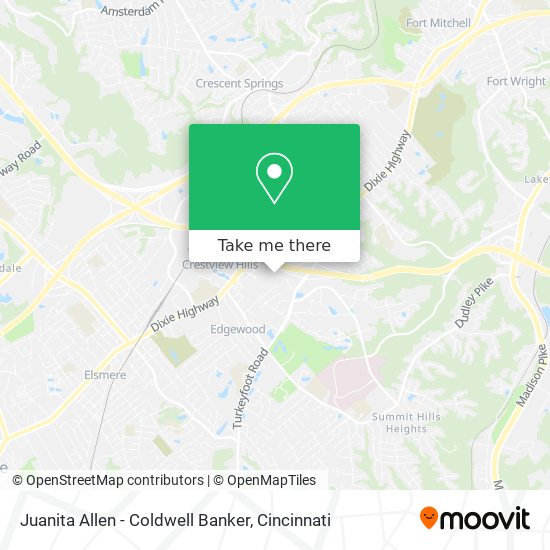 Juanita Allen - Coldwell Banker map