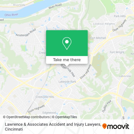 Mapa de Lawrence & Associates Accident and Injury Lawyers