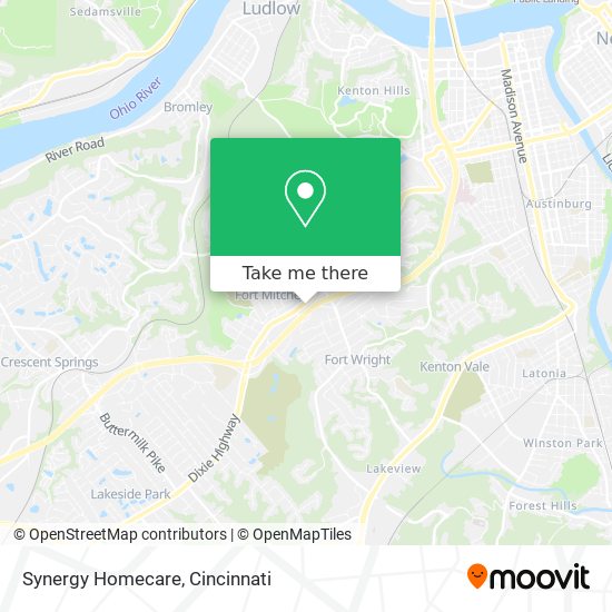 Synergy Homecare map