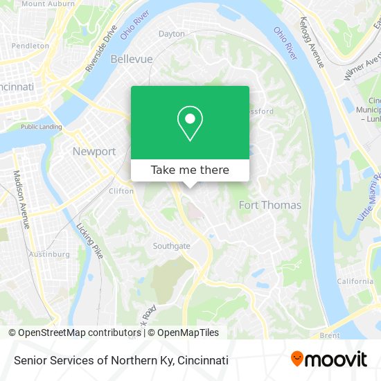Senior Services of Northern Ky map
