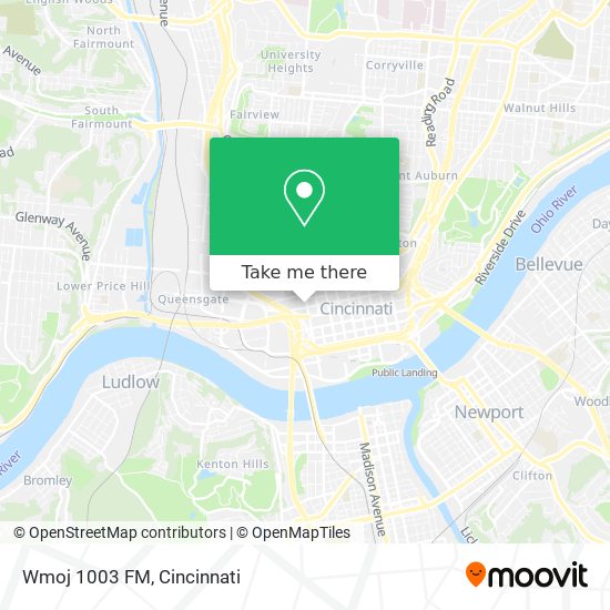 Mapa de Wmoj 1003 FM