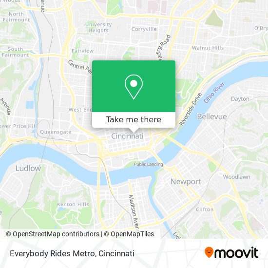 Everybody Rides Metro map