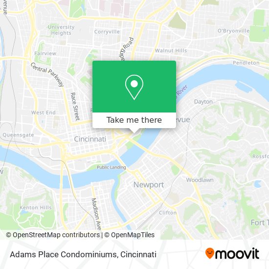 Mapa de Adams Place Condominiums