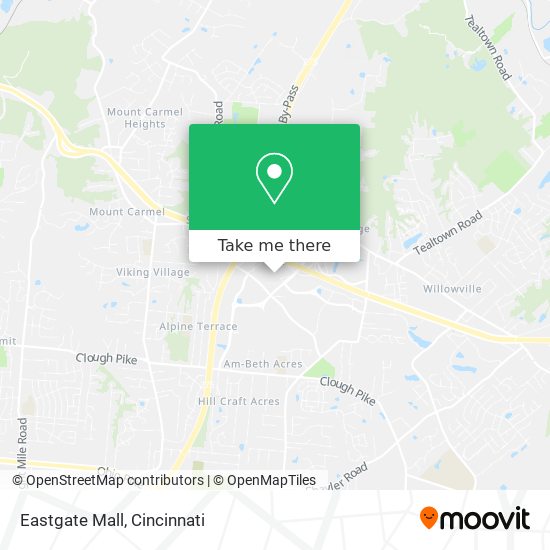 Eastgate Mall map