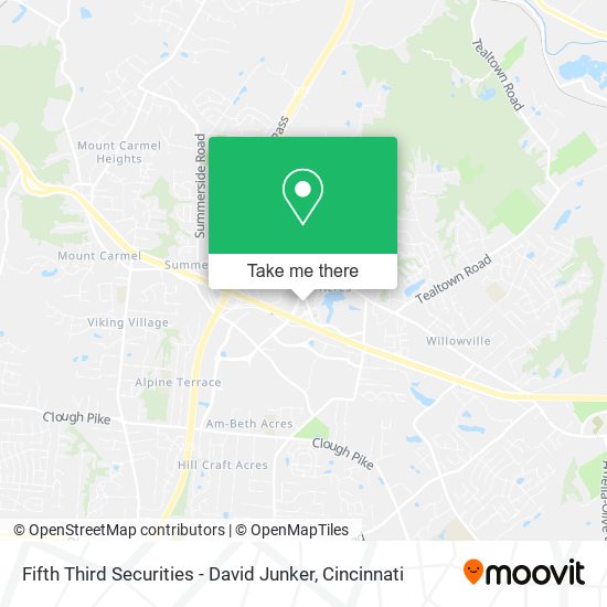 Mapa de Fifth Third Securities - David Junker