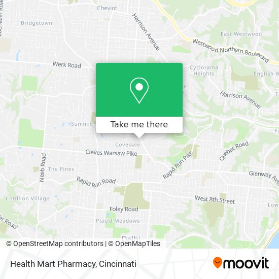 How to get to Health Mart Pharmacy in Cincinnati by Bus?