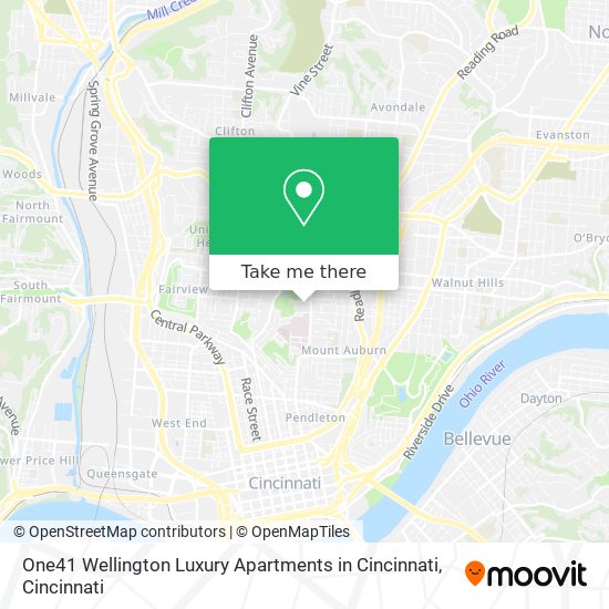 One41 Wellington Luxury Apartments in Cincinnati map