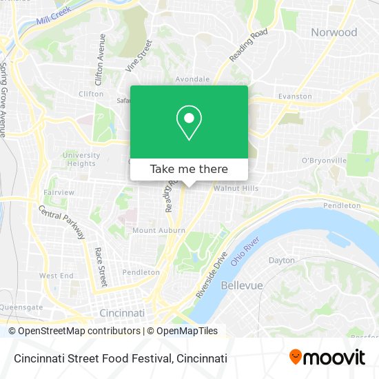 Mapa de Cincinnati Street Food Festival