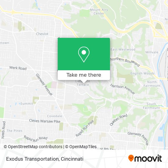 Mapa de Exodus Transportation