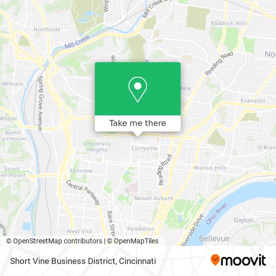 Mapa de Short Vine Business District