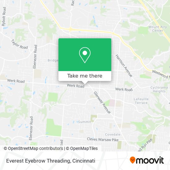 Everest Eyebrow Threading map